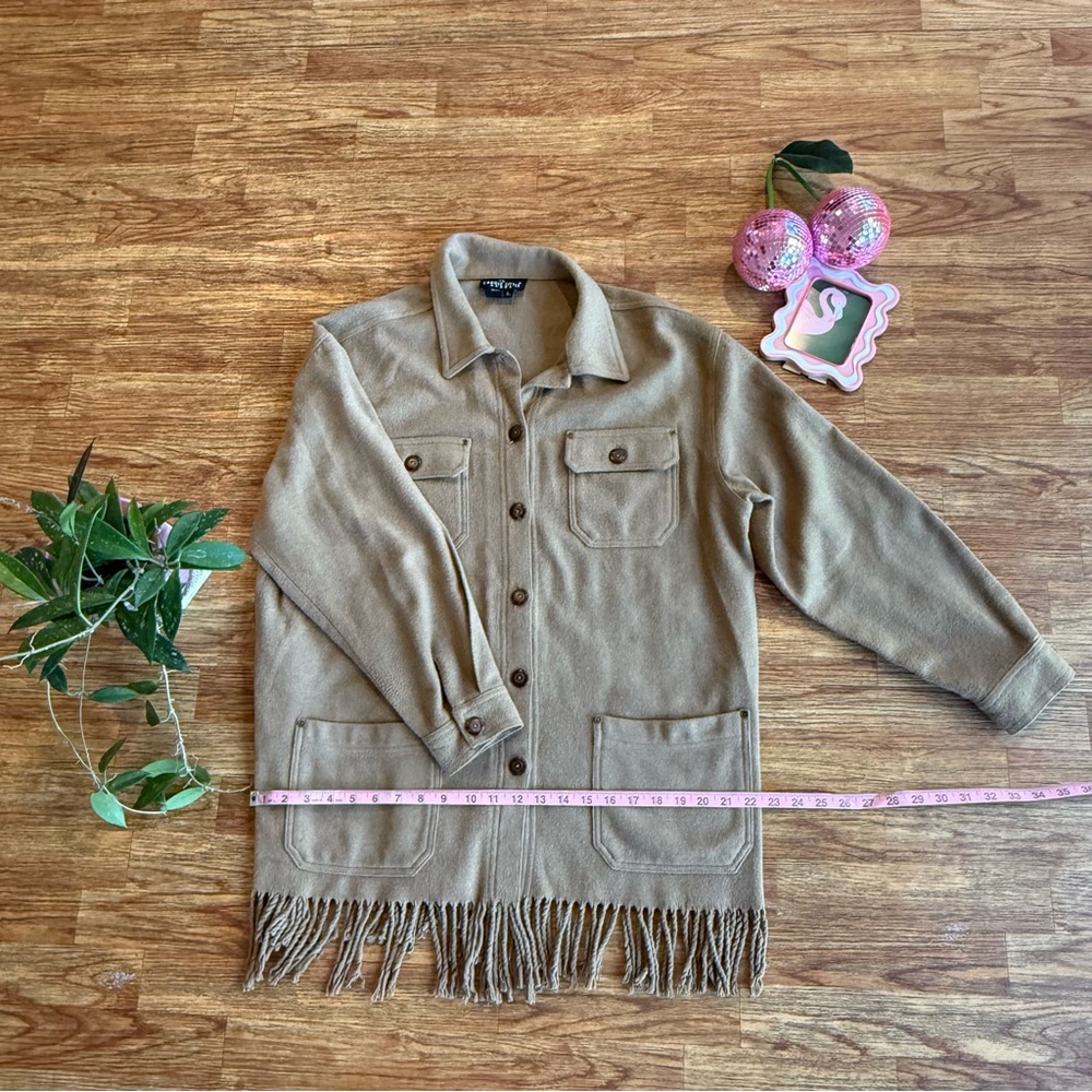 Vintage Carole Little Fringe Jacket Size L Western Boho Festival Made in USA - Picture 2 of 9